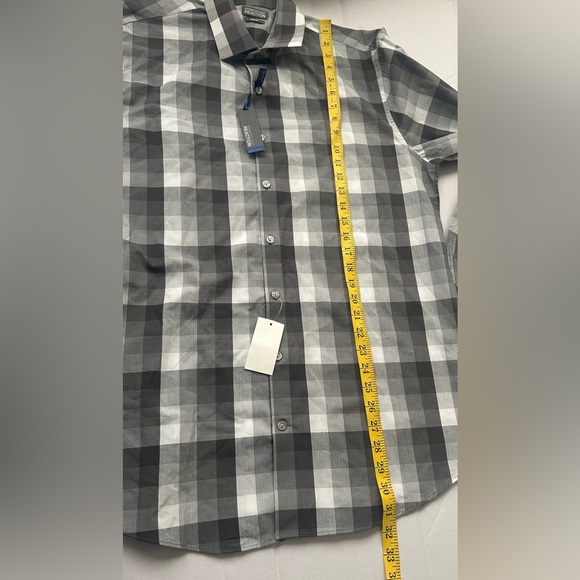 Kenneth Cole Reaction Men’s Plaid Shirt sz 16.5 34-35 NWT - Picture 9 of 9